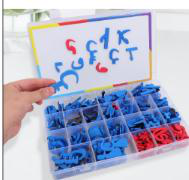 Arabic Magnetic Letters Box – Blue & Red