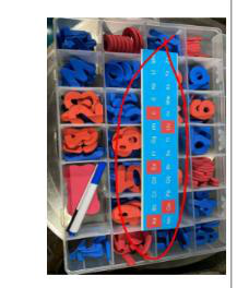 English Magnetic Letters Box – Blue & Red